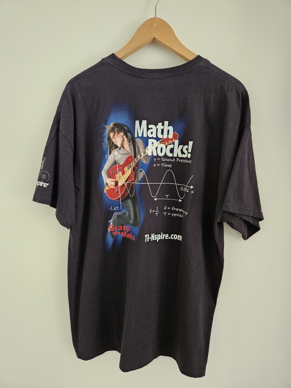 Vintage Texas Instruments Shirt Mens Extra Large Math Rocks TI-nspired